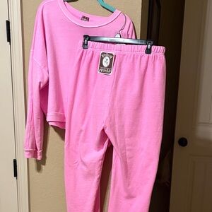 Cozy Pink Sweatshirt and Pants